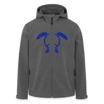 Wasserschildkröte Peace Victory Frieden Liebe süß - Recycelte Männer Softshell-Jacke von Stanley/Stella - Anthrazit - Vorne - AI Model Male 185 light (185cm)