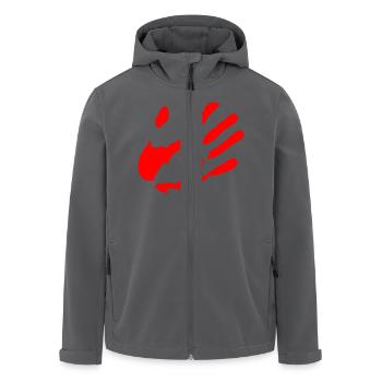Spuren Hand - Recycelte Männer Softshell-Jacke von Stanley/Stella - Anthrazit - Vorne - AI Model Male 185 light (185cm)