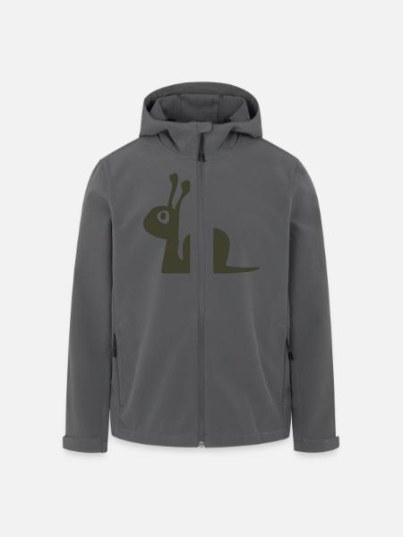Schnecke - Recycelte Männer Softshell-Jacke von Stanley/Stella - Anthrazit