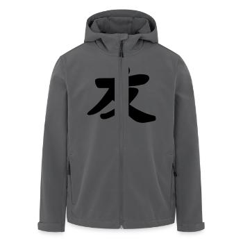 Freundschaft - Recycelte Männer Softshell-Jacke von Stanley/Stella - Anthrazit - Vorne - AI Model Male 185 light (185cm)