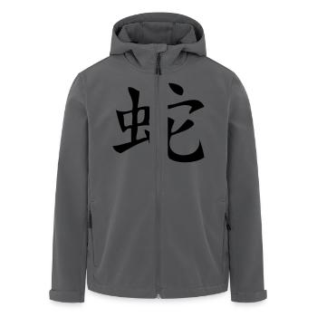 Snake - Asian Zodiac Sign - Recycelte Männer Softshell-Jacke von Stanley/Stella - Anthrazit - Vorne - AI Model Male 185 light (185cm)