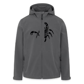 skorpion - Recycelte Männer Softshell-Jacke von Stanley/Stella - Anthrazit - Vorne - AI Model Male 185 light (185cm)