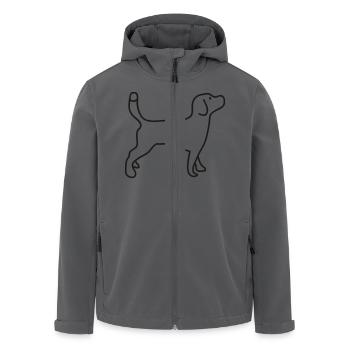 Beagle - Recycelte Männer Softshell-Jacke von Stanley/Stella - Anthrazit - Vorne - AI Model Male 185 light (185cm)