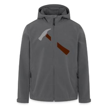 Hammer - Recycelte Männer Softshell-Jacke von Stanley/Stella - Anthrazit - Vorne - AI Model Male 185 light (185cm)