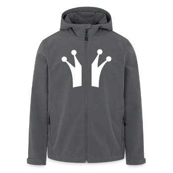 krone - Recycelte Männer Softshell-Jacke von Stanley/Stella - Anthrazit - Vorne - AI Model Male 185 light (185cm)