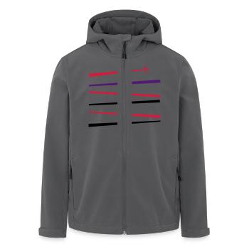 airplane - Recycelte Männer Softshell-Jacke von Stanley/Stella - Anthrazit - Vorne - AI Model Male 185 light (185cm)