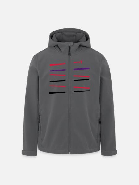airplane - Recycelte Männer Softshell-Jacke von Stanley/Stella - Anthrazit