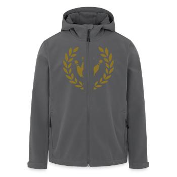Bowling - Recycelte Männer Softshell-Jacke von Stanley/Stella - Anthrazit - Vorne - AI Model Male 185 light (185cm)