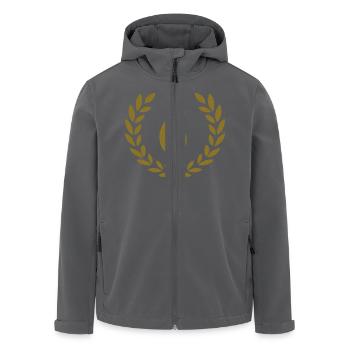 6 - Recycelte Männer Softshell-Jacke von Stanley/Stella - Anthrazit - Vorne - AI Model Male 185 light (185cm)