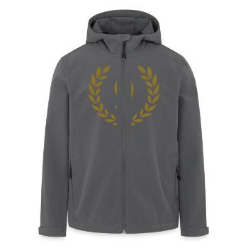 9 - Recycelte Männer Softshell-Jacke von Stanley/Stella - Anthrazit - Vorne - AI Model Male 185 light (185cm)