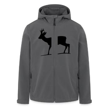 rehbock - Recycelte Männer Softshell-Jacke von Stanley/Stella - Anthrazit - Vorne - AI Model Male 185 light (185cm)