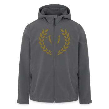 Golf - Recycelte Männer Softshell-Jacke von Stanley/Stella - Anthrazit - Vorne - AI Model Male 185 light (185cm)