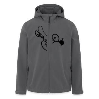 Mungo Steintrike - Recycelte Männer Softshell-Jacke von Stanley/Stella - Anthrazit - Vorne - AI Model Male 185 light (185cm)