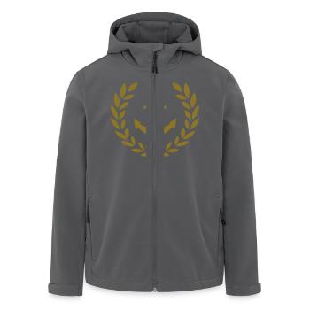 Anker - Recycelte Männer Softshell-Jacke von Stanley/Stella - Anthrazit - Vorne - AI Model Male 185 light (185cm)