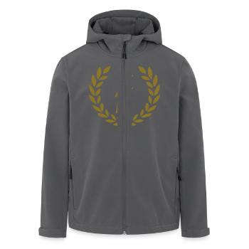 Blitz - Recycelte Männer Softshell-Jacke von Stanley/Stella - Anthrazit - Vorne - AI Model Male 185 light (185cm)