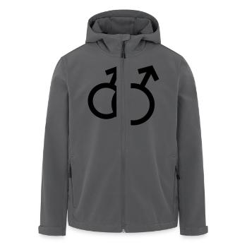 Schwul - Recycelte Männer Softshell-Jacke von Stanley/Stella - Anthrazit - Vorne - AI Model Male 185 light (185cm)