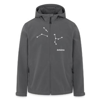 Sternzeichen Schütze - Recycelte Männer Softshell-Jacke von Stanley/Stella - Anthrazit - Vorne - AI Model Male 185 light (185cm)