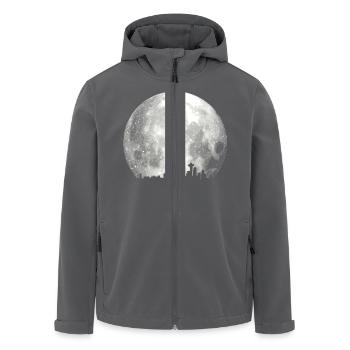 full moon skyline - Recycelte Männer Softshell-Jacke von Stanley/Stella - Anthrazit - Vorne - AI Model Male 185 light (185cm)