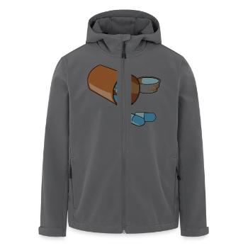 doc2 - Recycelte Männer Softshell-Jacke von Stanley/Stella - Anthrazit - Vorne - AI Model Male 185 light (185cm)