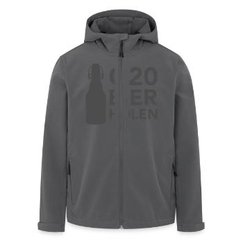 G20 Bier holen 1 - Recycelte Männer Softshell-Jacke von Stanley/Stella - Anthrazit - Vorne - AI Model Male 185 light (185cm)