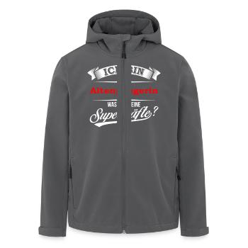 Altenpflegerin Pflegerin Krankenpflegerin - Recycelte Männer Softshell-Jacke von Stanley/Stella - Anthrazit - Vorne - AI Model Male 185 light (185cm)