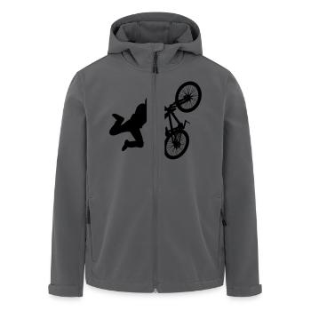 Mountainbiker - Recycelte Männer Softshell-Jacke von Stanley/Stella - Anthrazit - Vorne - AI Model Male 185 light (185cm)