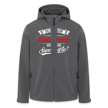 Chorleiter Chorleiterin Dirigent Dirigentin Chor - Recycelte Männer Softshell-Jacke von Stanley/Stella - Anthrazit - Vorne - AI Model Male 185 light (185cm)