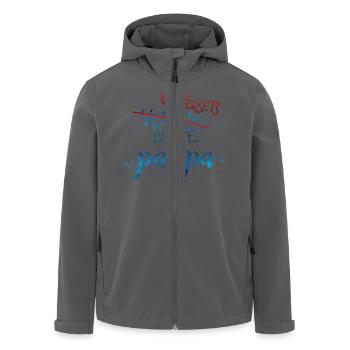 Universe Der beste Vati - Recycelte Männer Softshell-Jacke von Stanley/Stella - Anthrazit - Vorne - AI Model Male 185 light (185cm)