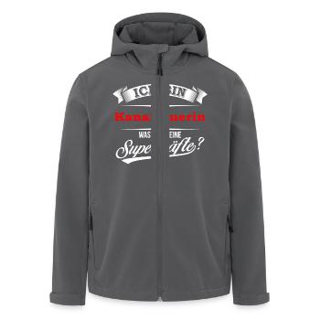 Kanalbauer Kanalbauerin Kanal Abwasser Tiefbau - Recycelte Männer Softshell-Jacke von Stanley/Stella - Anthrazit - Vorne - AI Model Male 185 light (185cm)