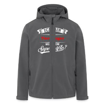 Tierpfleger Tierpflegerin Tierpflege Zoo - Recycelte Männer Softshell-Jacke von Stanley/Stella - Anthrazit - Vorne - AI Model Male 185 light (185cm)