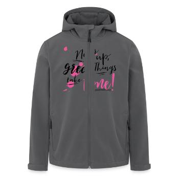 Never give up - Recycelte Männer Softshell-Jacke von Stanley/Stella - Anthrazit - Vorne - AI Model Male 185 light (185cm)