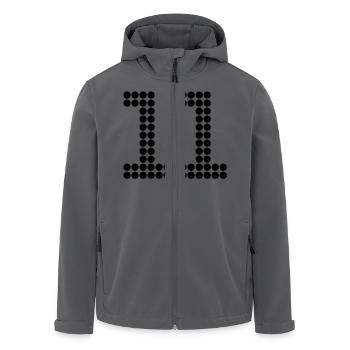 11 - Recycelte Männer Softshell-Jacke von Stanley/Stella - Anthrazit - Vorne - AI Model Male 185 light (185cm)