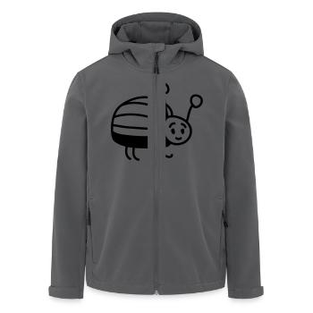 kleiner Käfer - line - Recycelte Männer Softshell-Jacke von Stanley/Stella - Anthrazit - Vorne - AI Model Male 185 light (185cm)