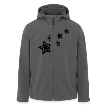 stars - Recycelte Männer Softshell-Jacke von Stanley/Stella - Anthrazit - Vorne - AI Model Male 185 light (185cm)