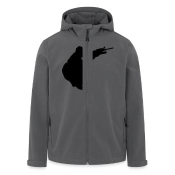 militär - Recycelte Männer Softshell-Jacke von Stanley/Stella - Anthrazit - Vorne - AI Model Male 185 light (185cm)