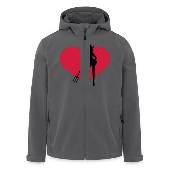 Teufelin - Recycelte Männer Softshell-Jacke von Stanley/Stella - Anthrazit - Vorne - AI Model Male 185 light (185cm)