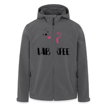 Laborfee - Recycelte Männer Softshell-Jacke von Stanley/Stella - Anthrazit - Vorne - AI Model Male 185 light (185cm)