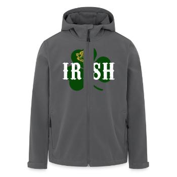irish - Recycelte Männer Softshell-Jacke von Stanley/Stella - Anthrazit - Vorne - AI Model Male 185 light (185cm)