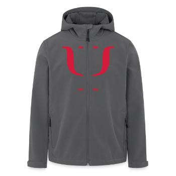 PSY__V001 - Recycelte Männer Softshell-Jacke von Stanley/Stella - Anthrazit - Vorne - AI Model Male 185 light (185cm)