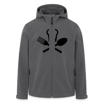 Koch Löffel Gabel - Recycelte Männer Softshell-Jacke von Stanley/Stella - Anthrazit - Vorne - AI Model Male 185 light (185cm)