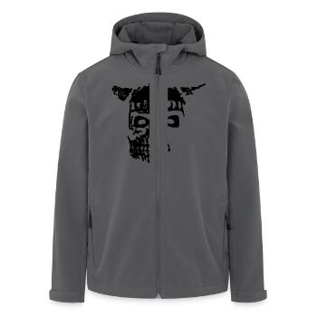 Viking Skull 1 - Recycelte Männer Softshell-Jacke von Stanley/Stella - Anthrazit - Vorne - AI Model Male 185 light (185cm)