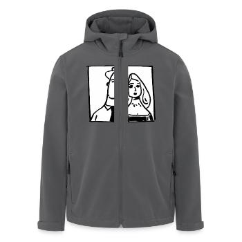 Paar - Recycelte Männer Softshell-Jacke von Stanley/Stella - Anthrazit - Vorne - AI Model Male 185 light (185cm)