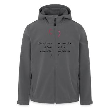Romantische Mathematik - Recycelte Männer Softshell-Jacke von Stanley/Stella - Anthrazit - Vorne - AI Model Male 185 light (185cm)