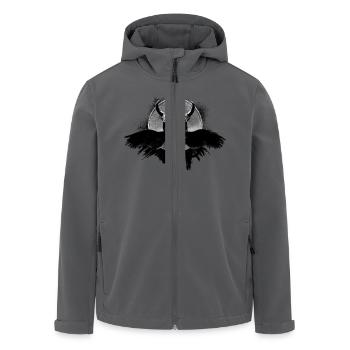 Viking Skull - Recycelte Männer Softshell-Jacke von Stanley/Stella - Anthrazit - Vorne - AI Model Male 185 light (185cm)