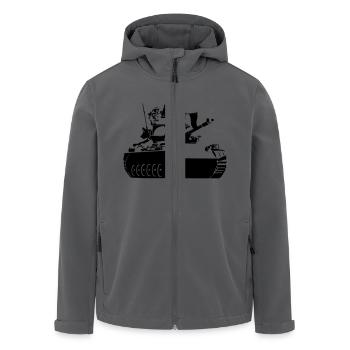 Tank - Recycelte Männer Softshell-Jacke von Stanley/Stella - Anthrazit - Vorne - AI Model Male 185 light (185cm)