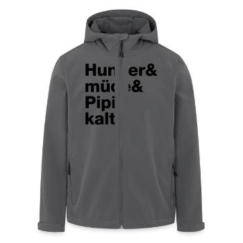 DIE 4 PROBLEME VON FRAUEN - Recycelte Männer Softshell-Jacke von Stanley/Stella - Anthrazit - Vorne - AI Model Male 185 light (185cm)