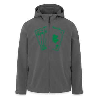 Shamrock poker - Recycelte Männer Softshell-Jacke von Stanley/Stella - Anthrazit - Vorne - AI Model Male 185 light (185cm)