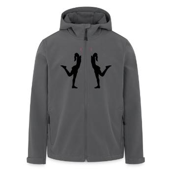 Cheerleader - Recycelte Männer Softshell-Jacke von Stanley/Stella - Anthrazit - Vorne - AI Model Male 185 light (185cm)