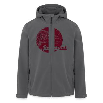 browntrout Emblem - Recycelte Männer Softshell-Jacke von Stanley/Stella - Anthrazit - Vorne - AI Model Male 185 light (185cm)