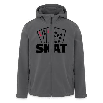 Skat - Recycelte Männer Softshell-Jacke von Stanley/Stella - Anthrazit - Vorne - AI Model Male 185 light (185cm)